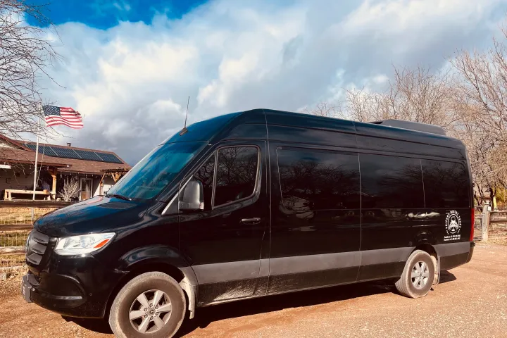 a car parked in a parking lot