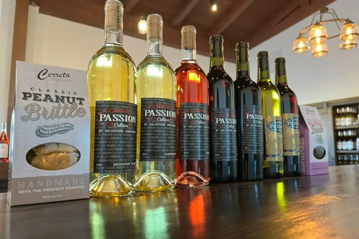 a bottle of wine on a table