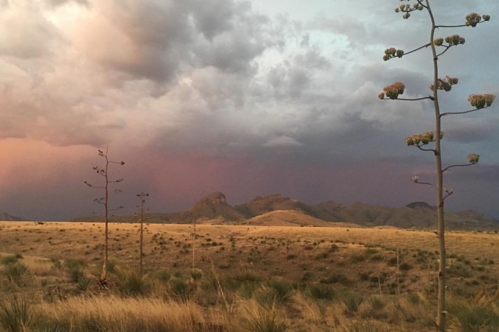 a group of clouds in the sky