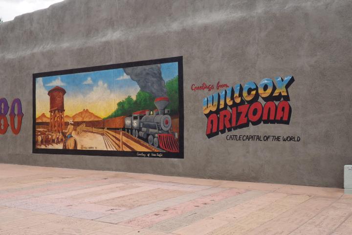 a painting on the side of a building